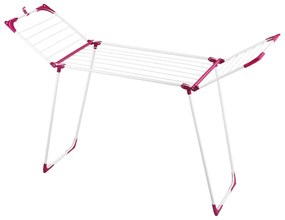 WENKO 3774021100 - Stendibiancheria SUMMER DRY 153x76 cm bianco/rosa