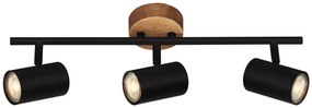 Faretto decorativo senza fonte luminosa WOOD&STYLE GU10  3 luci