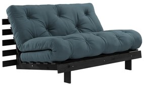 Divano letto color petrolio 140 cm Roots Black Night - Karup Design