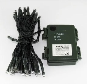 Catena natalizia LED da esterno 50xLED/2 funzioni 5,4m IP44 bianco freddo