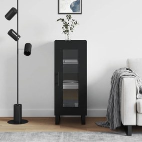Credenza Nero 34,5x34x90 Cm İn Legno Multistrato /