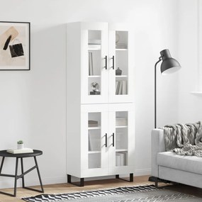 Credenza Bianca 69,5x34x180 Cm İn Legno Multistrato /