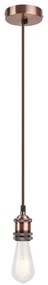 Rabalux 1417 - Lampada a sospensione FIXY E27/40W bronzo