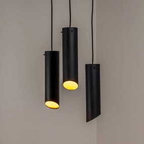 Opviq Lampada a sospensione Sivani MR-979, nero, ferro, 3 luci rotonda