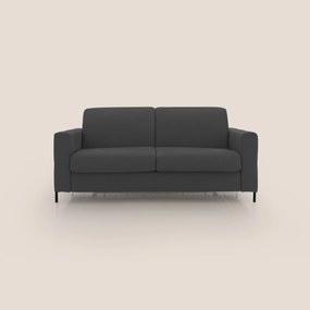 Ortensia divano letto materasso H18 cm con piedi alti in elegante microfibra smacchiabile T11