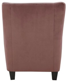 Poltrona in velluto rosa Zhili - Støraa