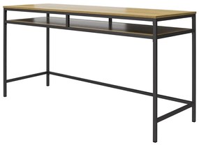 Scrivania con piano effetto rovere 51x153 cm Bradford - Støraa