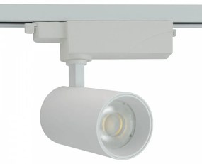 Faro LED 20W, Monofase, 60°, 120lm/W, CRI92, no Flickering - BRIDGELUX LED Colore  Bianco Caldo 2.700K