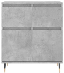 Credenza grigio cemento 60x35x70 cm in legno multistrato