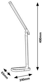 Rabalux - Lampada touch da tavolo LED LED/7W/230V nera