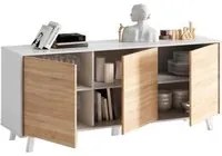 Credenza 3 Ante Cm. 154 x 41 x 75 Bianco