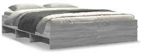 Giroletto Senza Materasso Grigio Sonoma 160x200 Cm Truciolato /