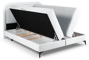 Letto boxspring grigio chiaro con contenitore 160x200 cm Eclipse - Cosmopolitan Design