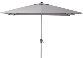 Ombrellone a palo centrale grigio Sonora NATERIAL L 285 x 285 cm con telo grigio