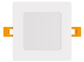 Pannello LED Quadrato 8W 800lm Foro 110x110mm Osram chip LED Colore Bianco Caldo 3.000K