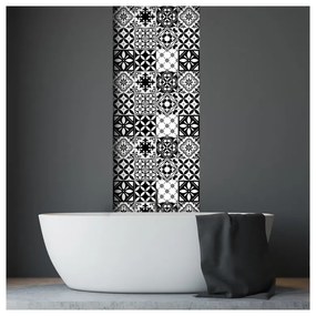 Set di 30 adesivi murali Decal Tiles Azulejos , 10 x 10 cm Rosario - Ambiance