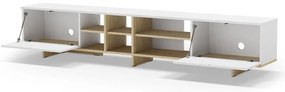 Tavolo TV bianco 230x44 cm Cequoia - Marckeric