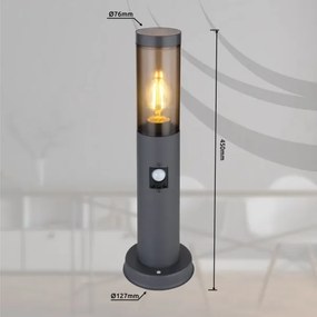 Globo 3158SAS - Lampada da esterno con sensore BOSTON 1xE27/15W/230V 45 cm IP44