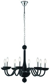 Lampadario Alfiere Elegance Colore Nero 40W