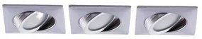 Andrej Square LED Spot a Incasso 3 pcs. Chrome - Lindby