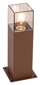 Lampada da terra per esterni in stile industriale color ruggine 30 cm IP44 - Denmark