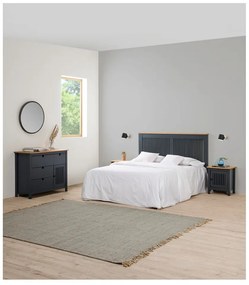 Comodino in legno grigio Bruna - Marckeric