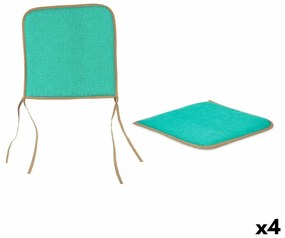 Cuscino per sedie Verde 38 x 2,5 x 38 cm (4 Unità)