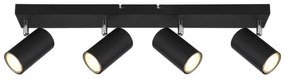 Globo 57911-4B - Faretto ROBBY 4xGU10/35W/230V nero