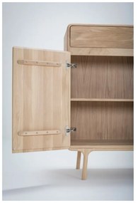 Cassettiera in rovere massiccio Fawn - Gazzda