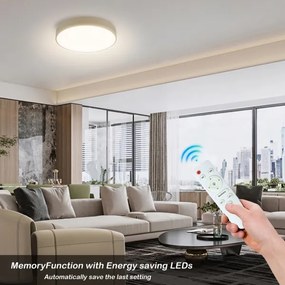 Brilagi - Lampada LED dimmerabile POOL LED/36W/230V 3000-6000K Ø 30 cm beige + telecomando