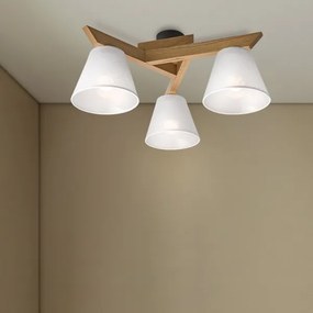 Brilagi - LED  Lampadario a plafone ANTHONY 3xE14/40W/230V quercia/bianco