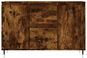 Credenza rovere fumo 104x35x70 cm in legno multistrato