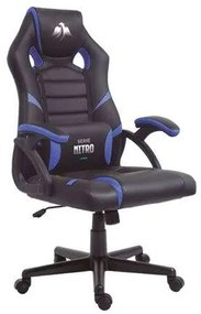 Sedia da Gaming Cromad Nitro - Ergonomica e Regolabile - Nero/Azzurro