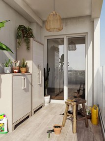 Armadio 2 Ripiani 80x44x100 cm Keter Gulliver Basso XL Sabbia e Beige...