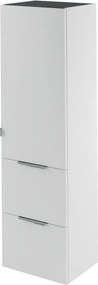 Colonna per mobile bagno Neo SENSEA 2 cassetti 1 anta P 35 x L 45 x H 154 cm Bianco laccato MDF