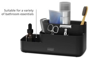 Organizer da bagno in plastica nero EasyStore - Joseph Joseph