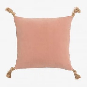 Cuscino quadrato in cotone (45x45 cm) Almiz Style Mousse terracotta - Sklum