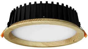 APLED-Lampada LED RONDO WOODLINE LED/12W/230V 4000K diametro 20 cm pino legno solido
