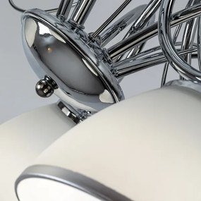 Brilagi - Lampadario a plafone FRED 5xE27/60W/230V Ø 59 cm cromo lucido