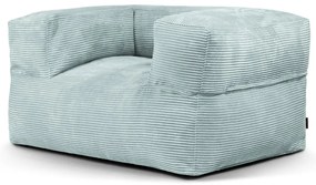 Puof a sacco color menta con rivestimento in velluto a coste MooG – SLOWDOWN