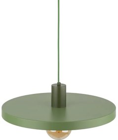 Lampadario a sospensione con filo SILA 1xE27/15W/230V diametro 40 cm verde