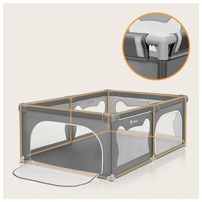 Lionelo - Box giochi WILLOW grigio