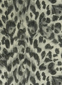 Clarke & Clarke Carta da parati Felis - Charcoal/ Gold