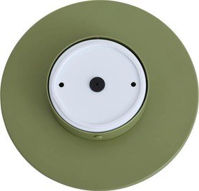 Lampada da parete retrò verde con sfera opale rotonda 20cm IP44 - Lila