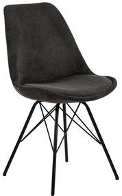Sedia da pranzo grigio scuro Eris - Actona
