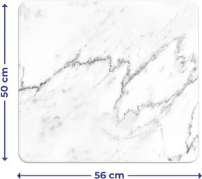 Copertura da parete per fornello in vetro temperato 50x56 cm Marble - Wenko