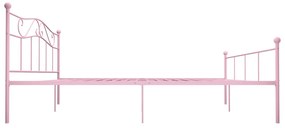 Giroletto rosa in metallo 180x200 cm
