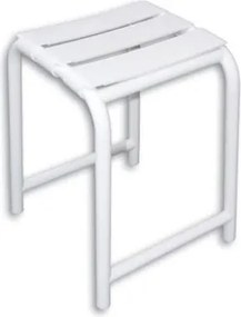 Sgabello da bagno h. 53 cm bianco