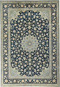 Kashan Tappeto persiano 390 x 260 Blu (Iran) Annodato A Mano