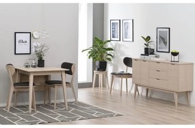 Tavolo da pranzo pieghevole in rovere laccato opaco , 80 x 80 cm Filippa - Rowico